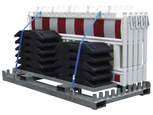 set afzethekken,10hekelementen,11voetplaten,HxL 1250x2250mm,kunststof
