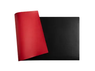 Onderlegger PU 35x60cm zwart/rood - 8