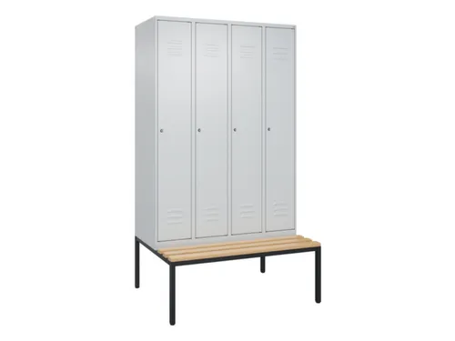locker voor scheiding van kleding,HxBxD 2120x1200x815mm,4vak