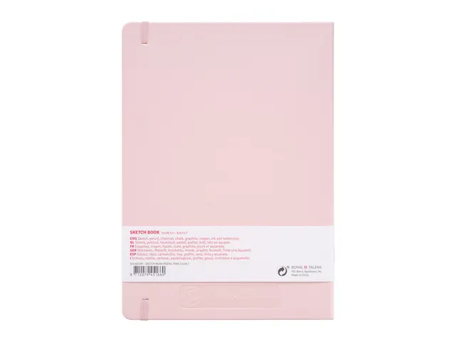 Schetsboek Talens Art Creation 80 witte vellen 140gr 210x300mm roze