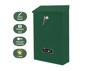 Brievenbus BRASQ PB100 Basic wand groen - 4