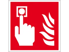 Brandbeveiligingsbord,Brandmelder,Wandbord,Aluminium,Nalichtend