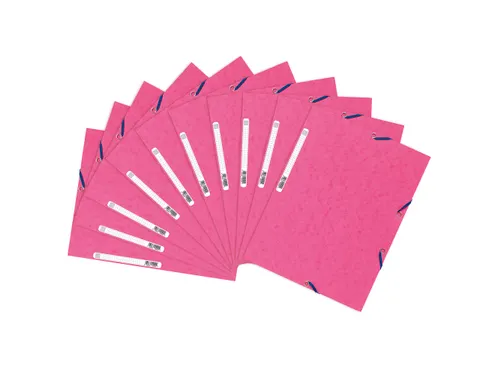 Elastomap 3 kleppen glanskarton 400g/m2 A4 Roze