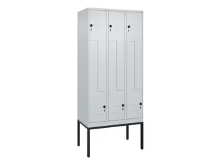 Z-garderobekast,HxBxD 2120x900x500mm,vak B 150/300mm,draaigrendel - 1