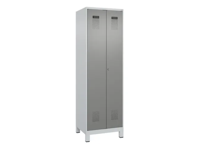 armoire vestiaire noir et blanc,HxlxP 1950x600x500mm,2compart.