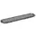 Microfiber Damp42 microvezel vlakmop donkergrijs klittenband 60cm