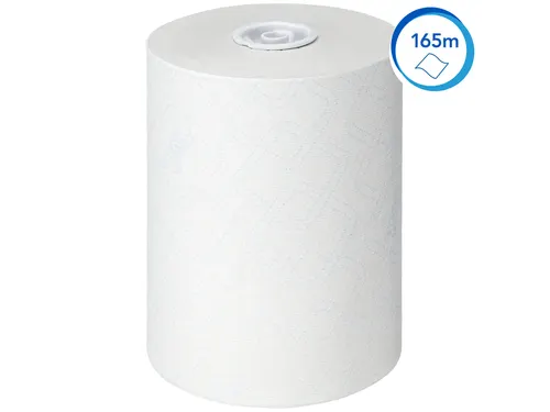 Handdoekrol Scott Slimroll 1-laags 165m wit 6623