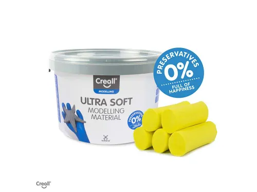 Klei Creall Play-it Ultra Soft helder geel 1100 gram
