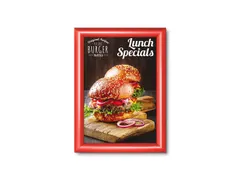 Kliklijst A4 Rechte hoeken 25mm Rood RAL3020