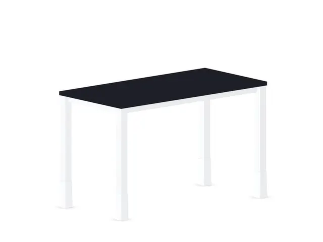 In hoogte verstelbaar bureau,HxBxD 720-840x1200x600mm,CC-zwart
