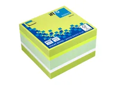 Notitieblok 75x75mm assorti Brilliant blok a 450 vel