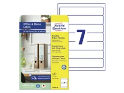 Etiket Avery Zweckform LR3427-10 105x74 mm recycled Wit 80 stuks