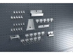 perfoplaat,2xgeperforeerde plaat,blad HxB 991x914mm,plaatstaal,RAL7016