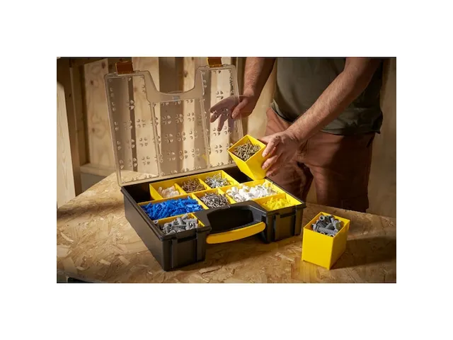 Pro Organizer 8 Vakken Geel/Zwart