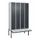 locker voor scheiding van kleding,HxBxD 2120x1200x815mm,4vak