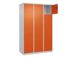 lockerkast,HxBxD 1850x1200x500mm,3x5vakken,vak B 400mm,cil.-slot