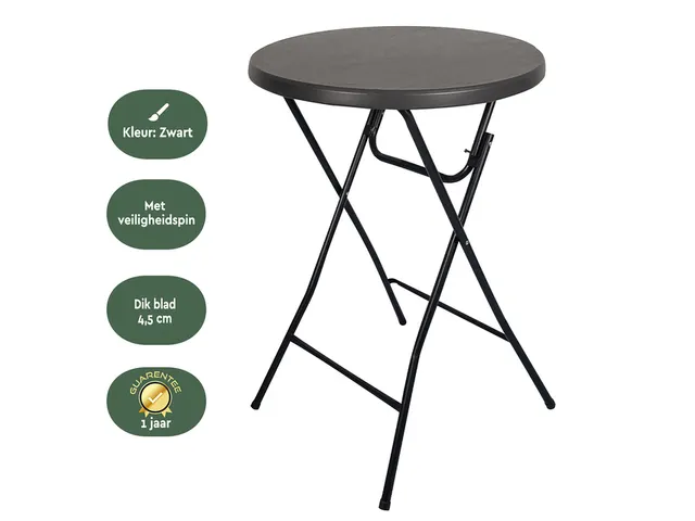Table Mange Debout BRASQ BT100 noir