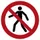 verbodsbord,verboden v. voetgangers,sticker,folie,standaard,Ø 200mm