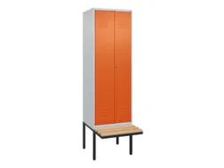 locker voor scheiding van kleding,HxBxD 2120x600x815mm,2vak