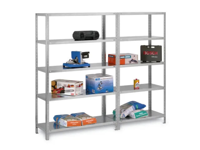 magazijnstelling,grondveld,HxBxD 2000x1300x800mm,vaklast 350kg