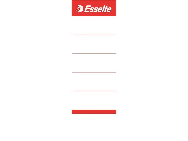 Rugetiket Esselte breed 50x158mm karton wit 100 stuks