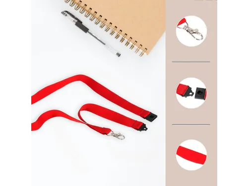 Badgekoord Europel rood