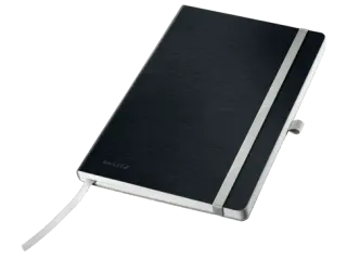 Notitieboek Leitz Style A5 lijn 160pag zwart - 1