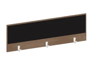 baliepaneel,v. bureau,aanbouw achter,B 1400mm,NT-cherry,BN8033-zwart - 1