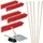 Bezemset,5xstraatbezem,5xsteel,1xstoffer en blik,Werk b 600mm