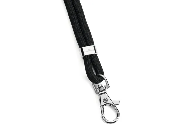 Durable 824101 Textielkoord rPET met karabijnhaak Zwart 10 stuks