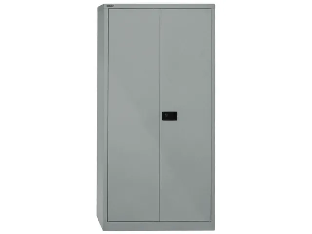 Garderobe-/-Ordnerkast Staalplaat 3 Puntsluiting Kledingstang Grijs