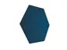 Panneau affichage héxagone Bleu Ø 60cm