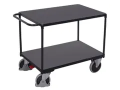 tafelwagen,draagverm. 500kg,2etage(s),laadvl. LxB 1000x700mm,houtetage