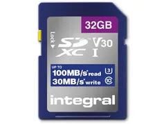 carte mémoire SDXC V30, 32 Go