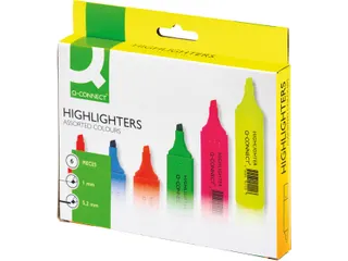 Markeerstift Schuine Punt Assorti 6 Stuks - 1