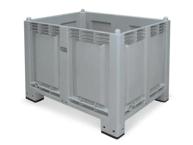 Maxi-container 550 Liter HxBxD 850x1200x800mm Pp 4Voeten Grijs