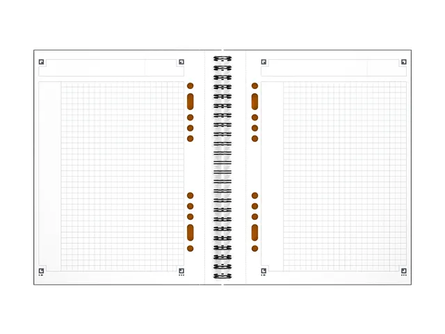 Spiraalblok Oxford International Notebook A5+ ruit 5mm