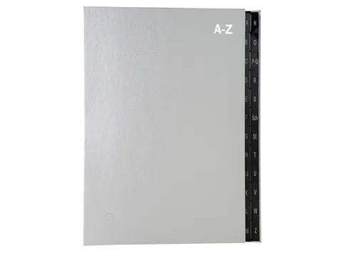 Sorteermap Ordonator A-Z 24vak zilver