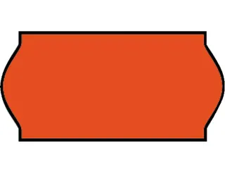 Prijsetiket 12x26mm Open-Data C6 permanent fluor rood 1500 stuks - 2