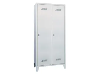 locker,HxBxD 1850x800x500mm,2vak,vak B 400mm,RAL7035,front RAL3000 - 2