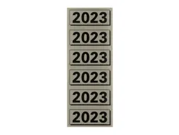 Rugetiket Elba 2023 57x25mm grijs