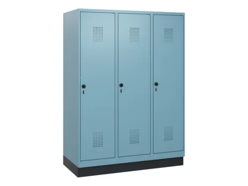 schoollocker,HxBxD 1630x1200x500mm,3vak,vak B 400mm,draaigrendel