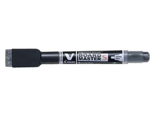 Whiteboardmarker Pilot V-Board Master S met Wisser Extra Fijn Zwart