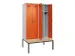 locker met bank,voor scheiding van kleding,HxBxD 2120x1200x815mm,4vak