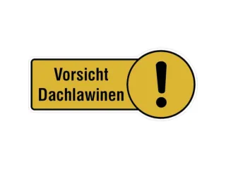 aanwijzingsbord,Pas op! Daklawines,PVC,om te verlijmen,HxB 130x300mm - 1