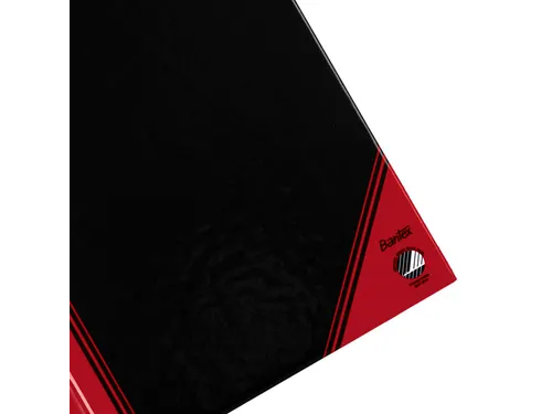 Notitieboek Bantex zwart/rood A6 lijn 70gr 96vel