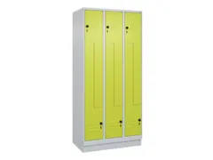 Z-garderobekast,HxBxD 1950x900x500mm,vak B 150/300mm,draaigrendel