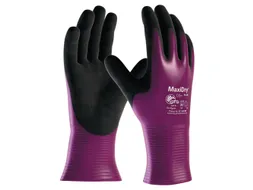 ATG MaxiDry 56-426 chemische nitril handschoenen, zwart/paars, maat 10