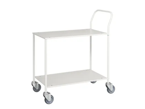 Tafelwagen,Draagverm. 150Kg,2Etage(S),Etage(S) Melaminecoating,Wit,Wit