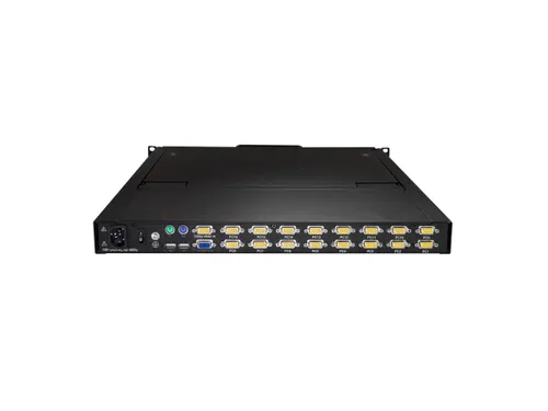 16-poorts KVM rack console met 19 inch LCD scherm 1U LCD KVM console